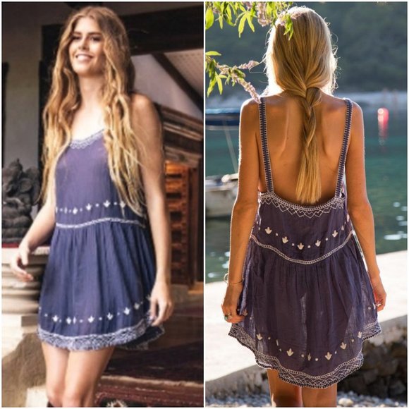 Spell Dresses & Skirts - sold ~ SPELL Folklore Sundress Navy blue XL 10 12 Spell & the Gypsy Collective